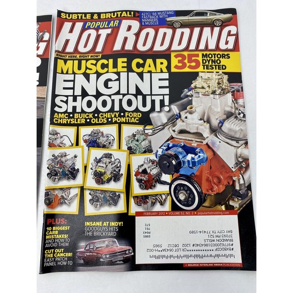 Hot Rodding Magazine, Feb./March 2012, Muscle Car Engine Shootout!, American’s.. - Picture 2 of 16